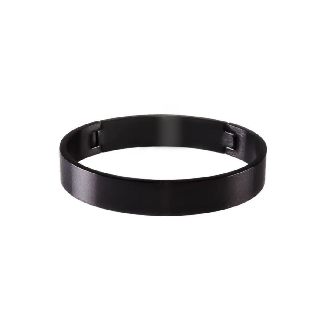 Black Matte Bangle Bracelet